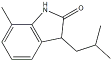 2H-Indol-2-one,1,3-dihydro-7-methyl-3-(2-methylpropyl)-(9CI) Struktur