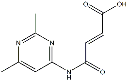 2-Butenoicacid,4-[(2,6-dimethyl-4-pyrimidinyl)amino]-4-oxo-(9CI) Struktur