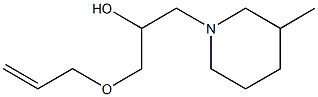 1-Piperidineethanol,3-methyl-alpha-[(2-propenyloxy)methyl]-(9CI) Struktur