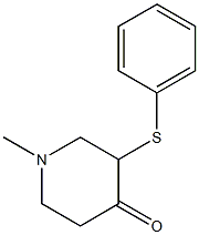 4-Piperidinone,1-methyl-3-(phenylthio)-(9CI) Struktur