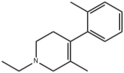 3-Picoline,1-ethyl-1,2,5,6-tetrahydro-4-o-tolyl-(8CI) Struktur