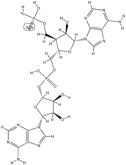 adenyl-5'-O-phosphorothioate-(3'-5')adenosine Struktur