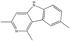 5H-Pyrido[4,3-b]indole,1,3,8-trimethyl-(8CI) Struktur