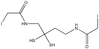 N,N-bis(alpha-iodoacetyl)-2,2'-dithiobis(ethylamine) Struktur