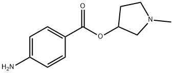 3-Pyrrolidinol,1-methyl-,p-aminobenzoate(ester)(8CI) Struktur