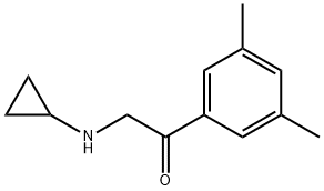 Acetophenone, 2-(cyclopropylamino)-3,5-dimethyl- (8CI) Struktur