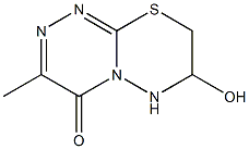 4H,6H-as-Triazino[3,4-b][1,3,4]thiadiazin-4-one,7,8-dihydro-7-hydroxy-3-methyl-(8CI) Struktur