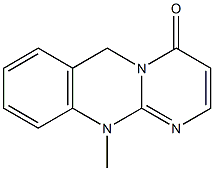 4H-Pyrimido[2,1-b]quinazolin-4-one,6,11-dihydro-11-methyl-(8CI) Struktur