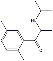 1-Propanone,1-(2,5-dimethylphenyl)-2-[(1-methylethyl)amino]-(9CI) Struktur