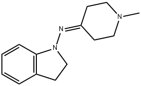 1H-Indol-1-amine,2,3-dihydro-N-(1-methyl-4-piperidinylidene)-(9CI) Struktur