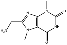 1H-Purine-2,6-dione,8-(aminomethyl)-3,7-dihydro-3,7-dimethyl-(9CI) Struktur