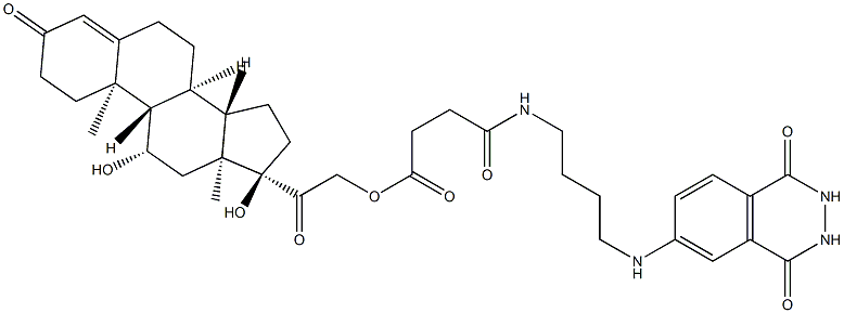 cortisol-21-hemisuccinate-aminobutylisoluminol Struktur