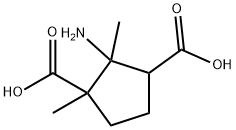 1,3-Cyclopentanedicarboxylicacid,2-amino-1,2-dimethyl-(9CI) Struktur