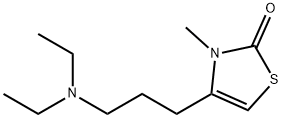 2(3H)-Thiazolone,4-[3-(diethylamino)propyl]-3-methyl-(9CI) Struktur