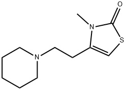 2(3H)-Thiazolone,3-methyl-4-[2-(1-piperidinyl)ethyl]-(9CI) Struktur