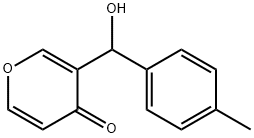 4H-Pyran-4-one,3-[hydroxy(4-methylphenyl)methyl]-(9CI) Struktur