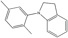 1H-Indole,1-(2,5-dimethylphenyl)-2,3-dihydro-(9CI) Struktur