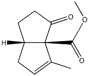 3a(1H)-Pentalenecarboxylicacid,2,3,6,6a-tetrahydro-4-methyl-3-oxo-,methylester,(3aR,6aS)-rel-(9CI) Struktur