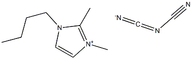 3-Butyl-1,2-dimethyl-1H-imidazolium salt with N-cyanocyanamide Struktur