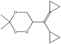 1,2,4-Trioxane,6-(cyclopropylcyclopropylidenemethyl)-3,3-dimethyl-(9CI) Struktur