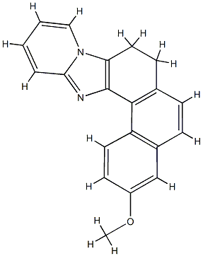 Phenanthro[4,3:4,5]imidazo[1,2-a]pyridine,  7,8-dihydro-3-methoxy- Struktur