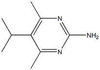 2-Pyrimidinamine,4,6-dimethyl-5-(1-methylethyl)-(9CI) Struktur