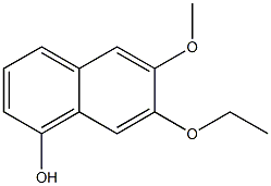 1-Naphthalenol,7-ethoxy-6-methoxy-(9CI) Struktur