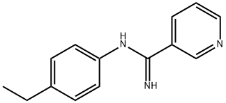 3-Pyridinecarboximidamide,N-(4-ethylphenyl)-(9CI) Struktur