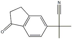 1H-Indene-5-acetonitrile,2,3-dihydro--alpha-,-alpha--dimethyl-1-oxo-(9CI) Struktur