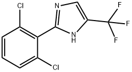 1H-IMidazole, 2-(2,6-dichlorophenyl)-5-(trifluoroMethyl)- Struktur