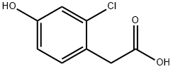 2-CHLORO-4-HYDROXYPHENYLACETIC ACID Struktur