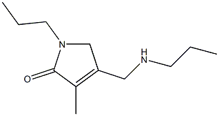 2H-Pyrrol-2-one,1,5-dihydro-3-methyl-1-propyl-4-[(propylamino)methyl]-(9CI) Struktur