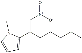 1H-Pyrrole,1-methyl-2-[1-(nitromethyl)hexyl]-(9CI) Struktur