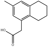 1-Naphthaleneaceticacid,5,6,7,8-tetrahydro-3-methyl-(9CI) Struktur