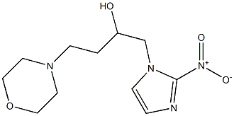 α-[(2-Nitro-1H-imidazol-1-yl)methyl]-4-morpholine-1-propanol Struktur