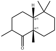 1(2H)-Naphthalenone,octahydro-2,5,5,8a-tetramethyl-,(4aR,8aS)-rel-(9CI) Struktur