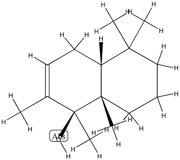 1-Naphthalenol,1,4,4a,5,6,7,8,8a-octahydro-1,2,5,5,8a-pentamethyl-,(1R,4aS,8aR)-rel-(9CI) Struktur