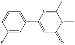 4(3H)-Pyrimidinone,6-(3-fluorophenyl)-2,3-dimethyl-(9CI) Struktur