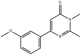 4(3H)-Pyrimidinone,6-(3-methoxyphenyl)-2,3-dimethyl-(9CI) Struktur