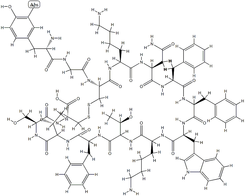 somatostatin, iodo-Tyr(1)- Struktur