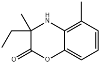 2H-?1,?4-?Benzoxazin-?2-?one, 3-?ethyl-?3,?4-?dihydro-?3,?5-?dimethyl- Struktur