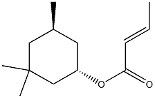 2-Butenoicacid,(1R,5S)-3,3,5-trimethylcyclohexylester,rel-(9CI) Struktur