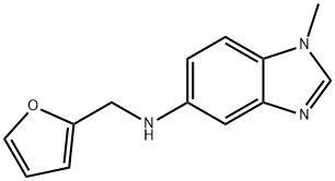 1H-?Benzimidazol-?5-?amine, N-?(2-?furanylmethyl)?-?1-?methyl- Struktur