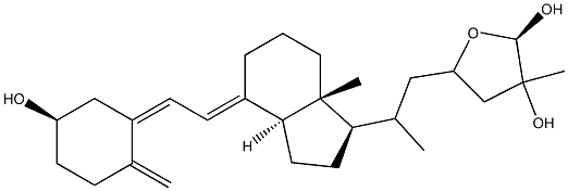 (23S,25R)-25-Hydroxyvitamin D3 26,23-lactol Struktur