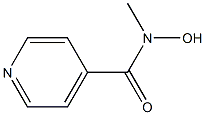 4-Pyridinecarboxamide,N-hydroxy-N-methyl-(9CI) Struktur