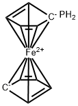 Phosphinoferrocene, 98% Struktur