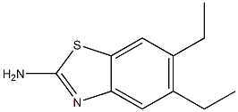 2-Benzothiazolamine,5,6-diethyl-(9CI) Struktur