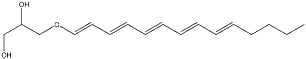 1-(1-glycero)tetradeca-1,3,5,7,9-pentaene Struktur