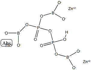 phosphoric acid, anhydride with boric acid (1:3), zinc salt (1:3) Struktur