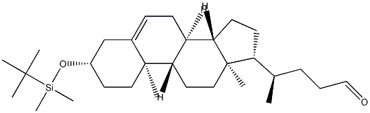 (32)-3-[[(1,1-Dimethylethyl)dimethylsilyl]oxy]-chol-5-en-24-al Struktur